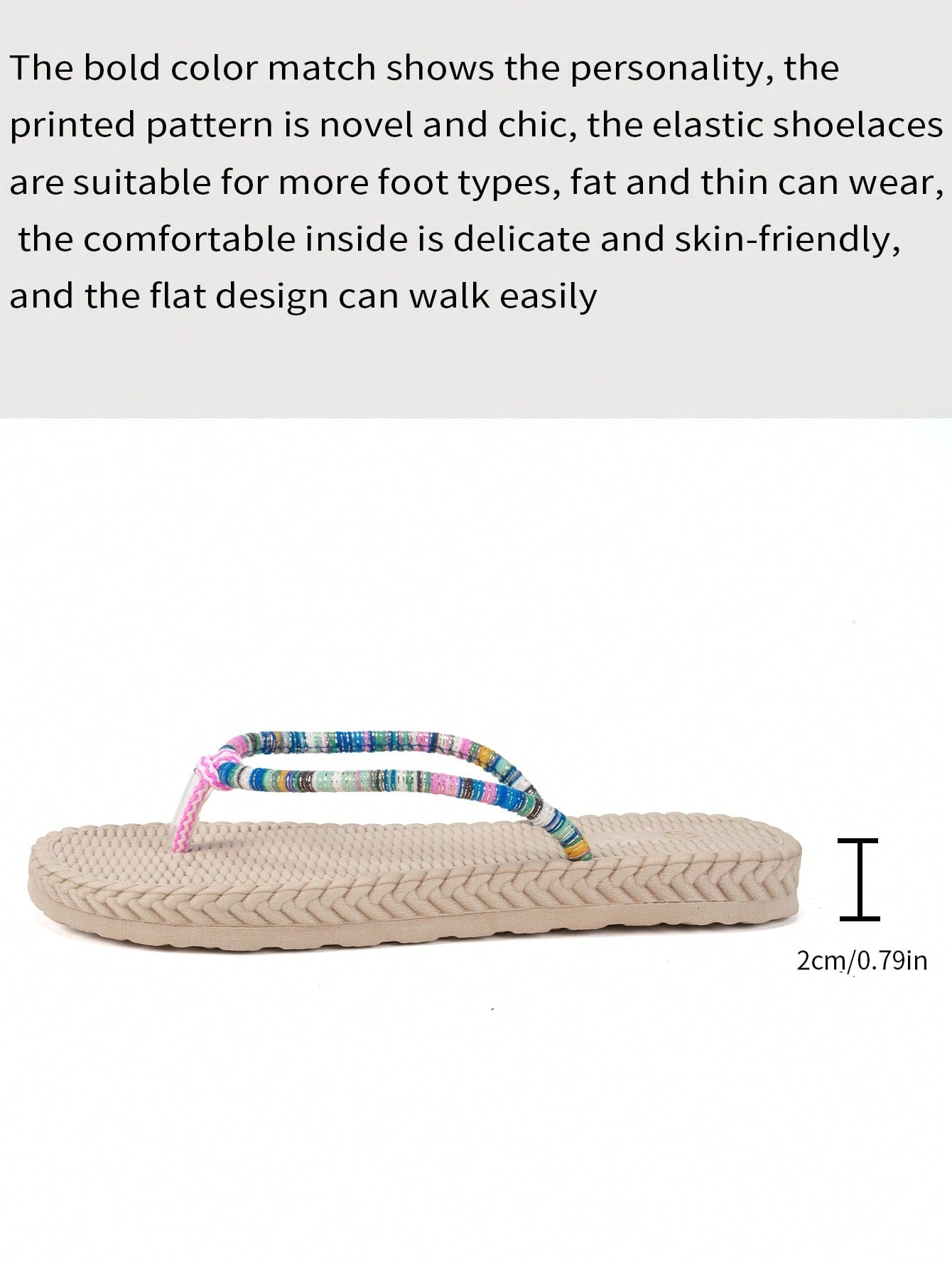 Women's flat slide sandals with asymmetrical design, lightweight construction, and breathable faux rope-style sole detail for vacation and beach wear.
