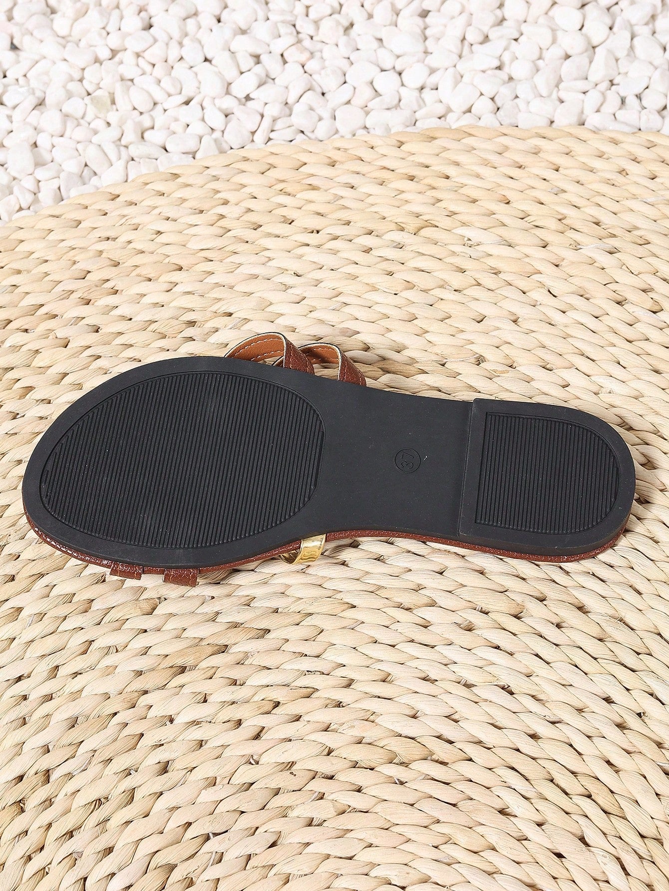 Women's yellow open-toe flat slide sandals featuring a cut-out design and textured plain pattern for casual beach and daily wear.