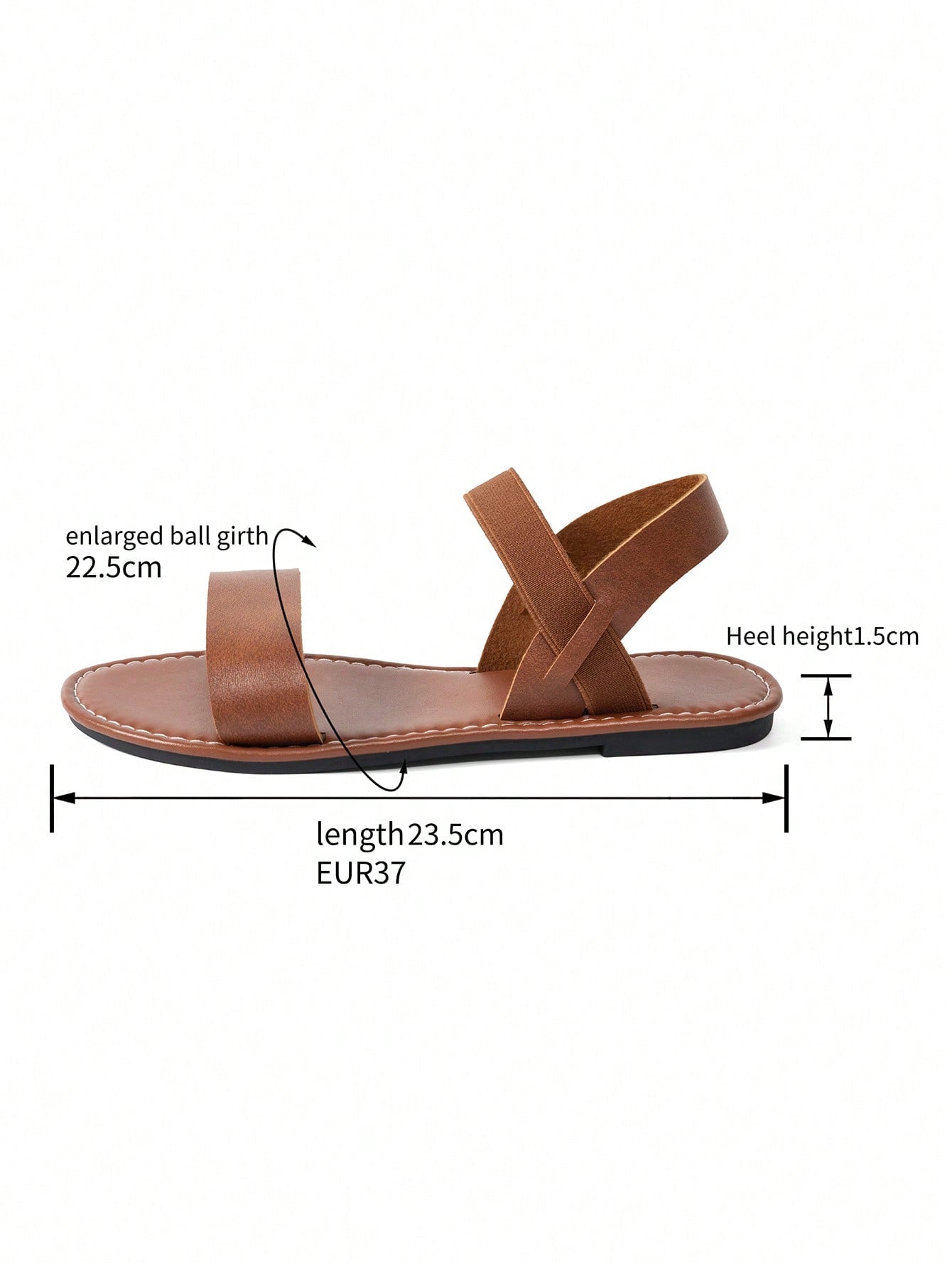 Women's wide fit flat gladiator sandals with woven textured straps, open toe, slip-on design, and lettuce trim detail.