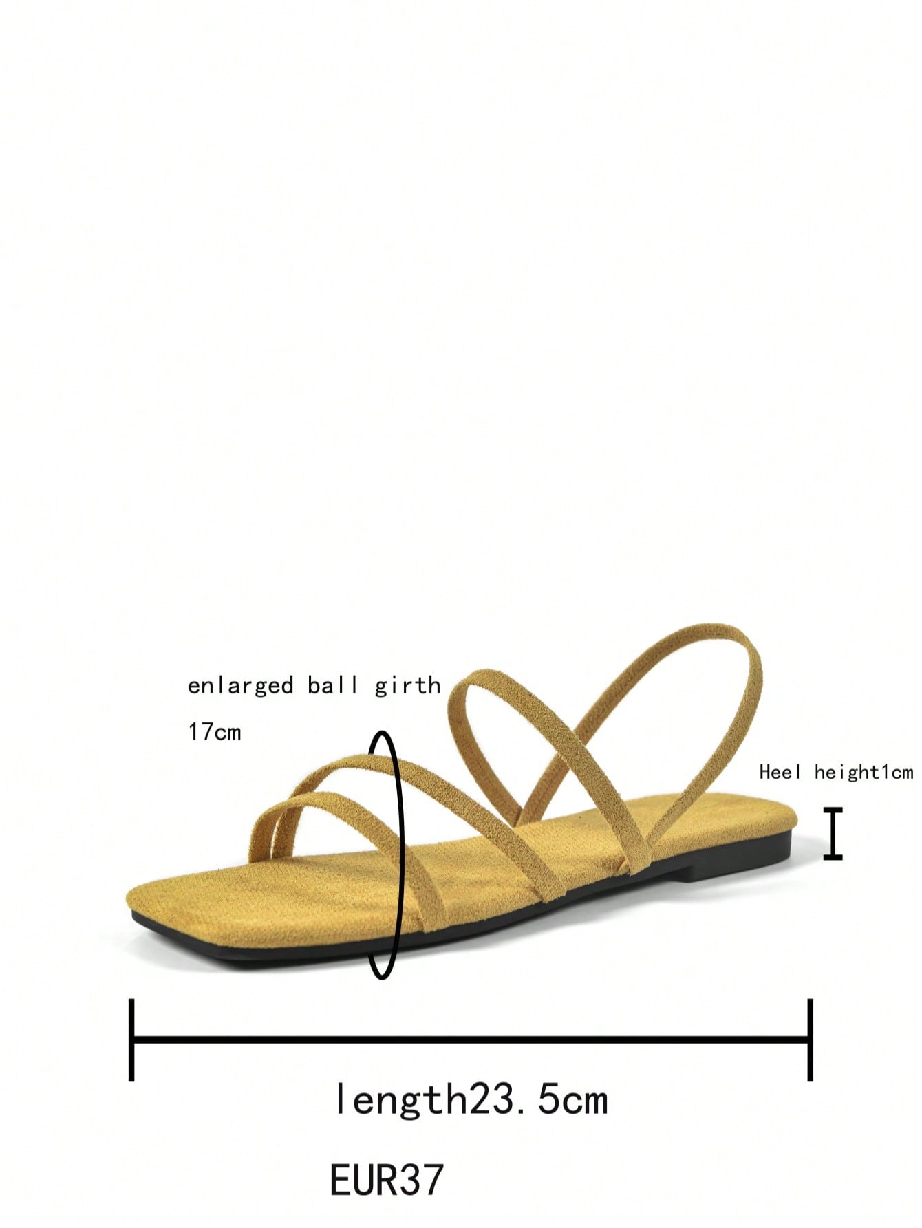 Women's flat sandals with a square open toe, crisscross front straps, and an elastic ankle strap, suitable for casual summer outdoor and beach vacation wear.