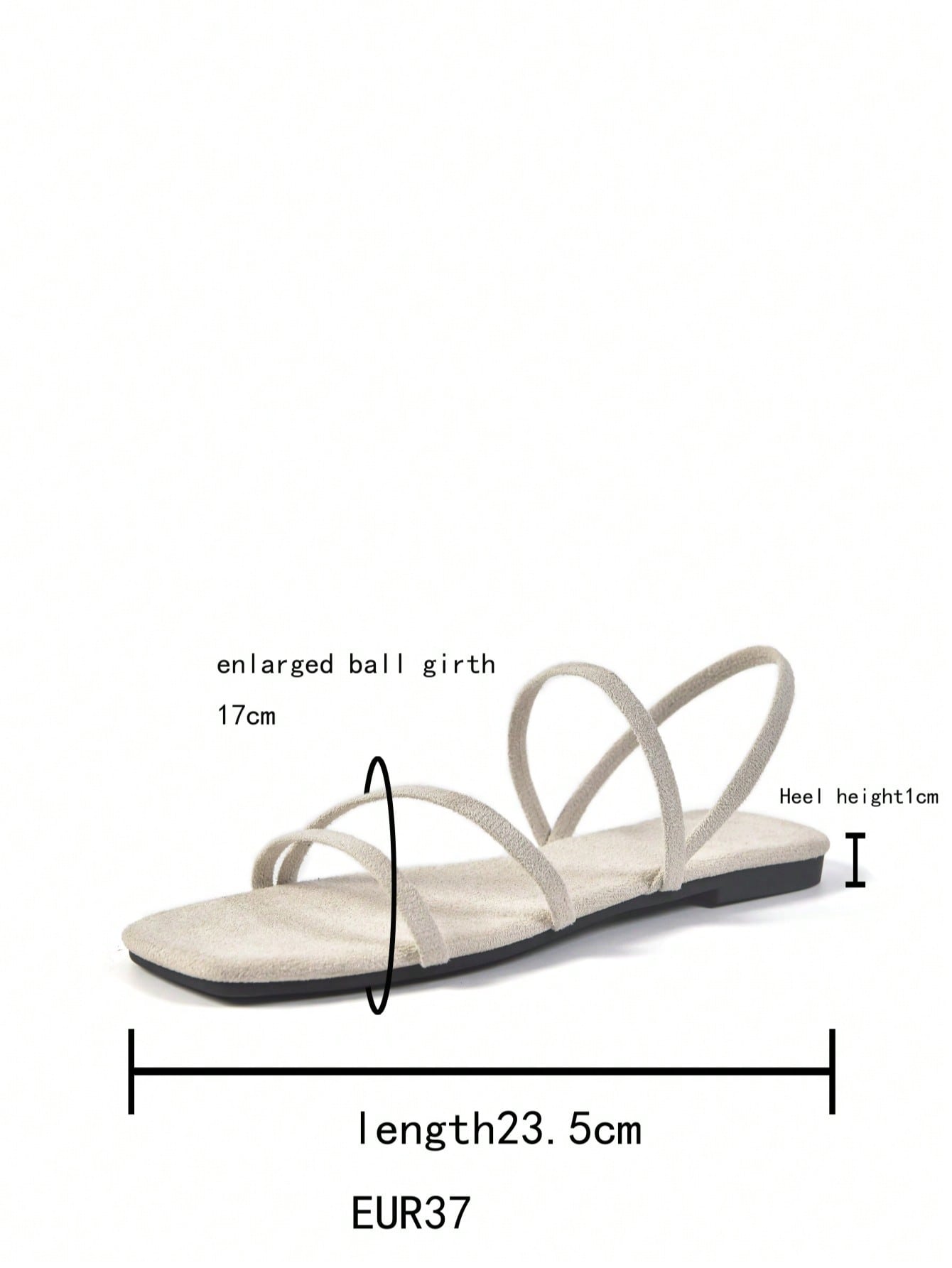 Women's flat sandals with a square open toe, crisscross front straps, and an elastic ankle strap, suitable for casual summer outdoor and beach vacation wear.
