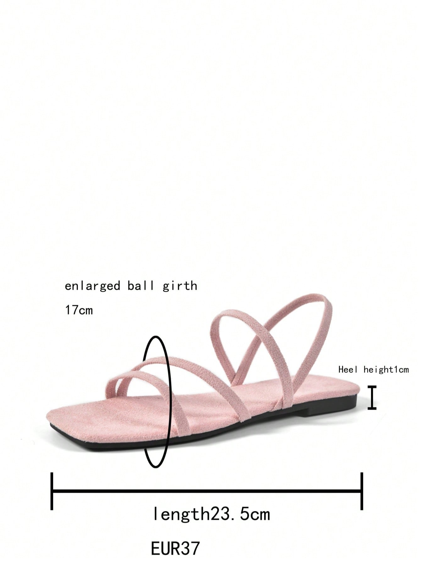 Women's flat sandals with a square open toe, crisscross front straps, and an elastic ankle strap, suitable for casual summer outdoor and beach vacation wear.