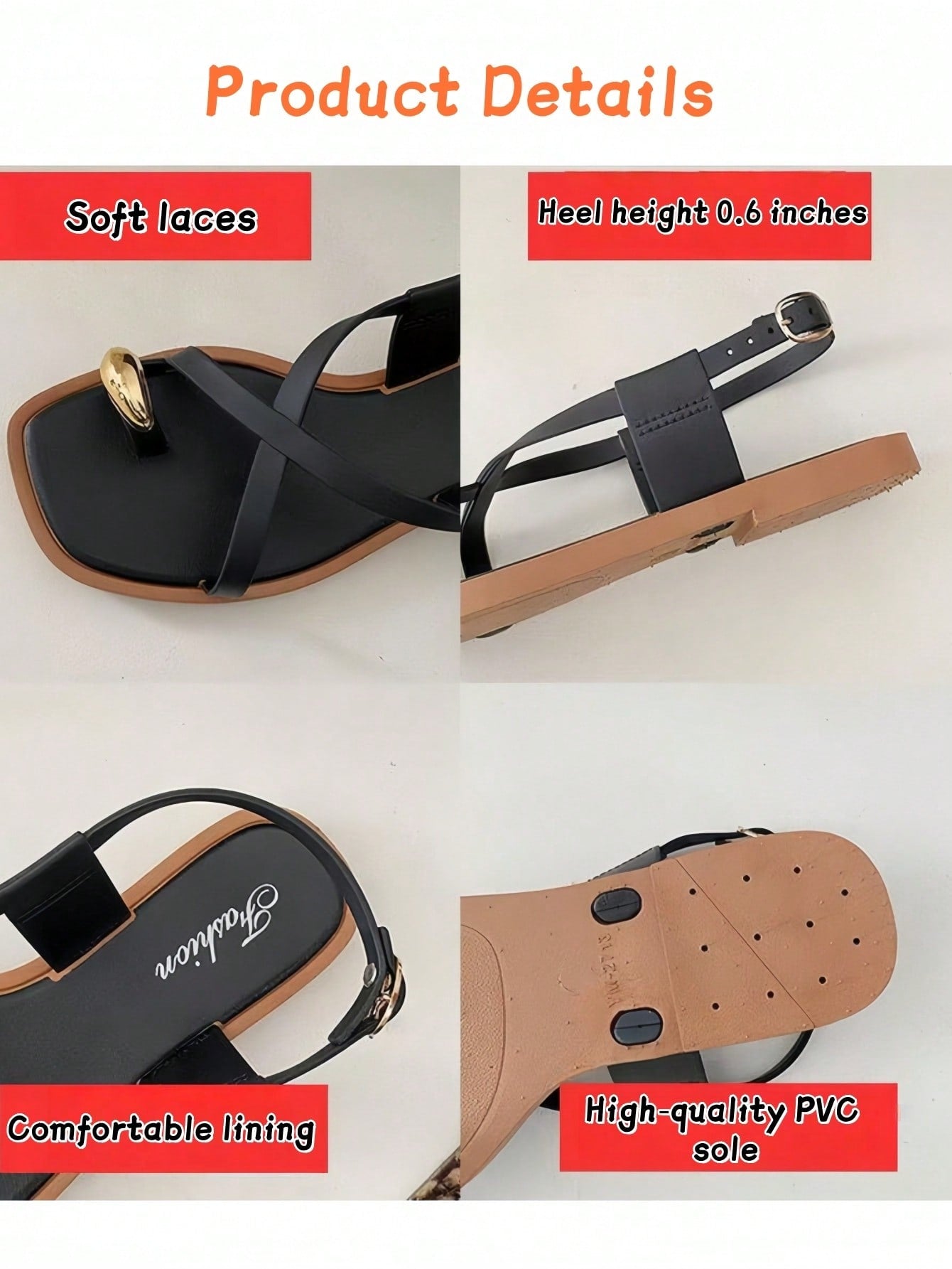 Women's white flat slide sandals featuring criss cross straps, shell detail, and buckle accents