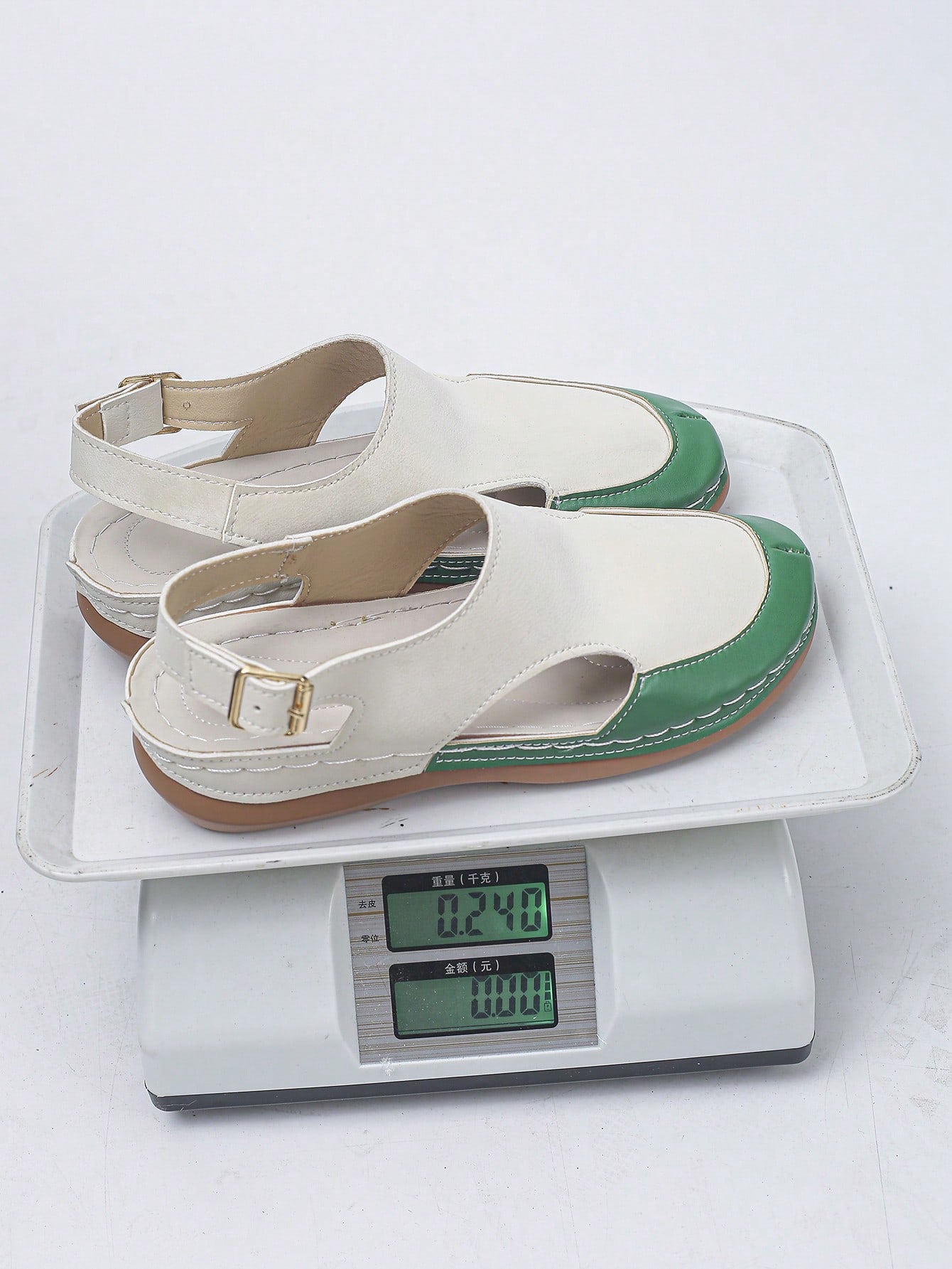 Women's bohemian wedge slide sandals with open toe, low wedge heel, slip-on design, and metal detail, available in plus sizes 36-43.