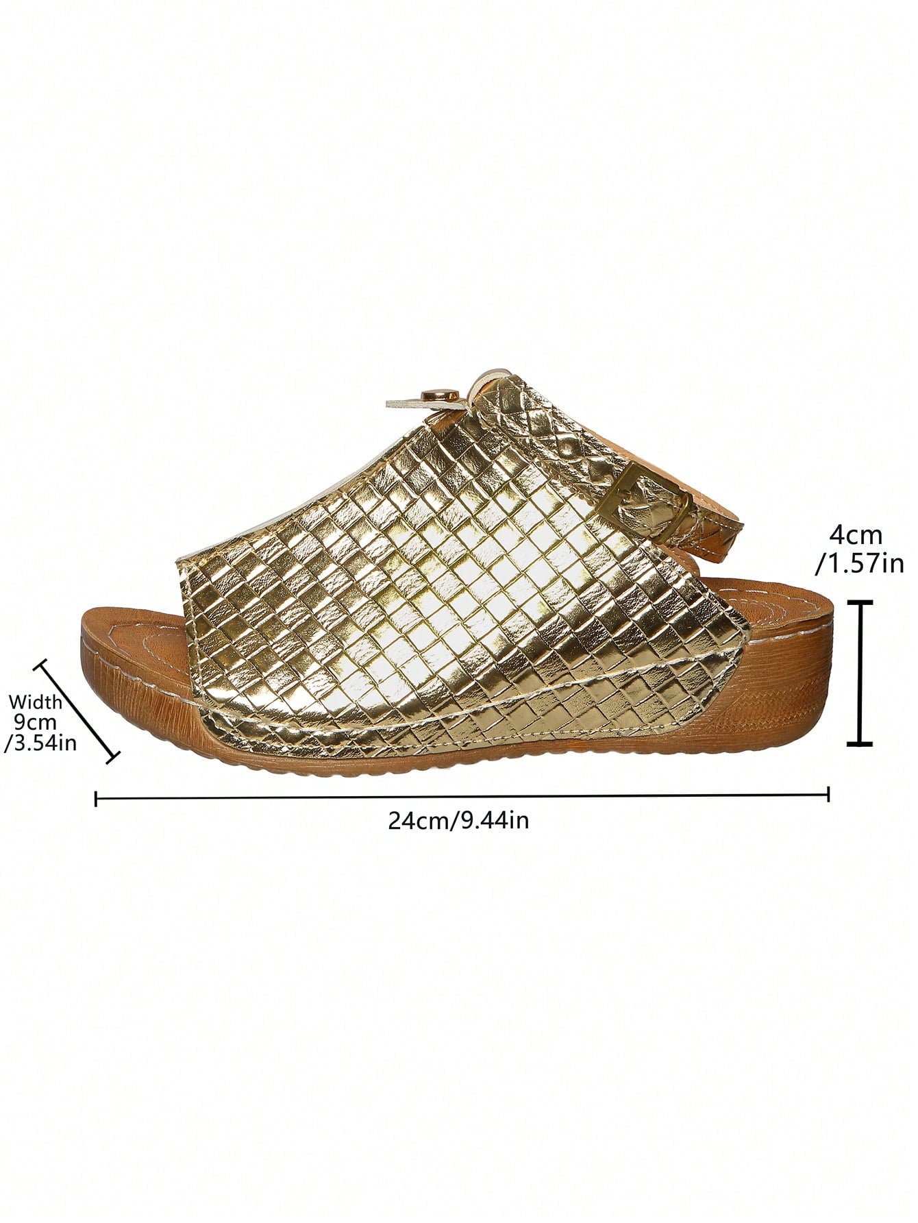Women's open-toe platform wedge beach sandals with thick sole, stitching detail, floral accents, buckle closure, and removable adjustable shoelaces.