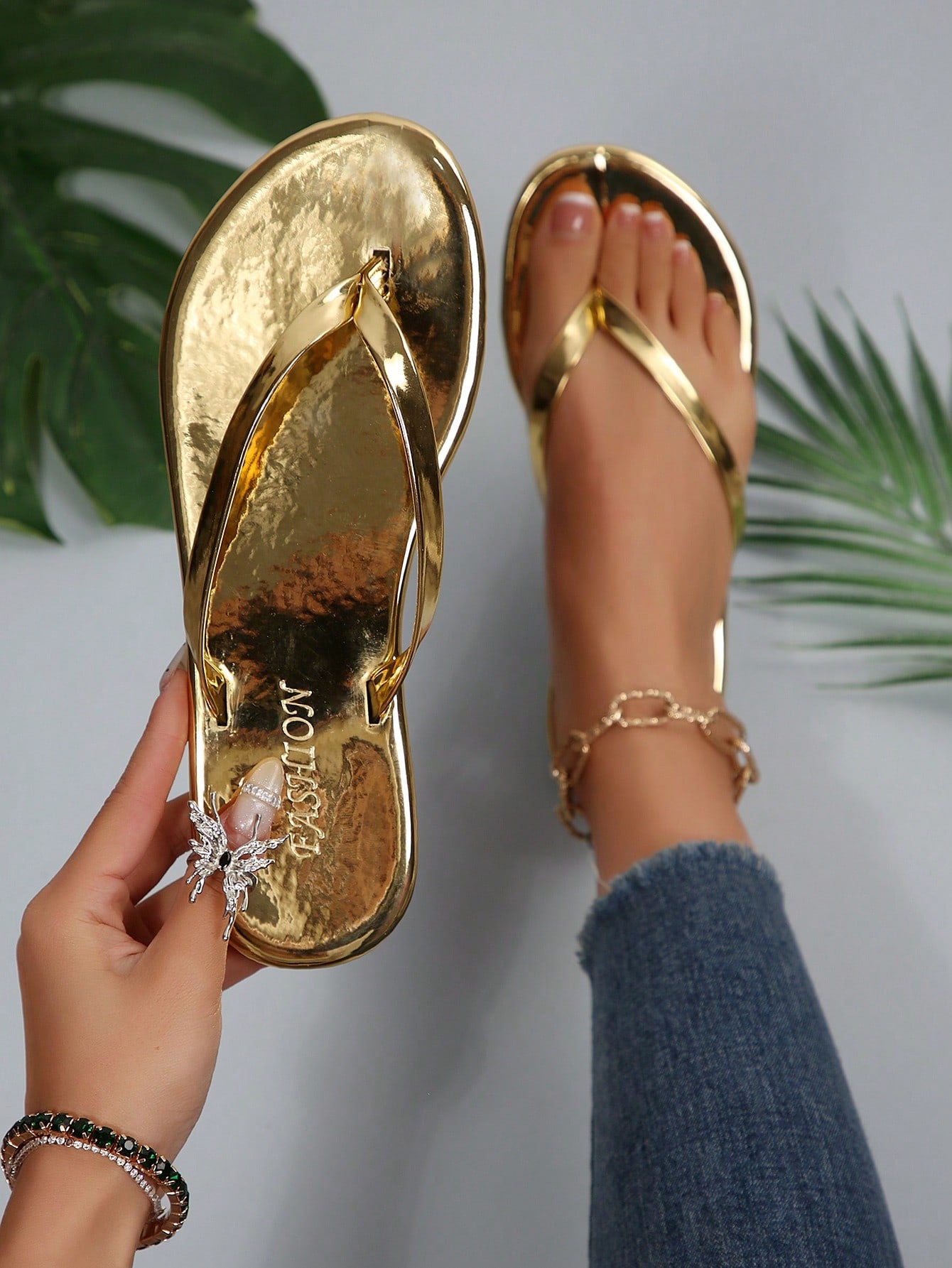 Women's chocolate brown flat flip flop sandals featuring a toe-post thong style and braided detail, suitable for casual indoor and outdoor wear.