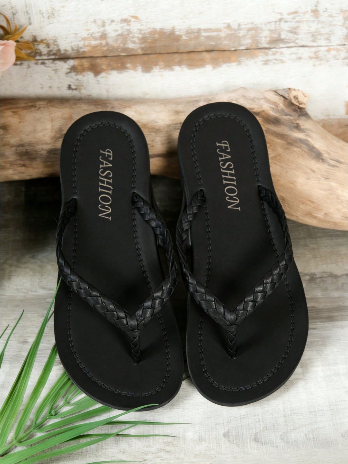 Women’s lace-up flat slingback sandals with braided detail and open toe, designed for casual daily wear, commuting, vacation, and beach use.