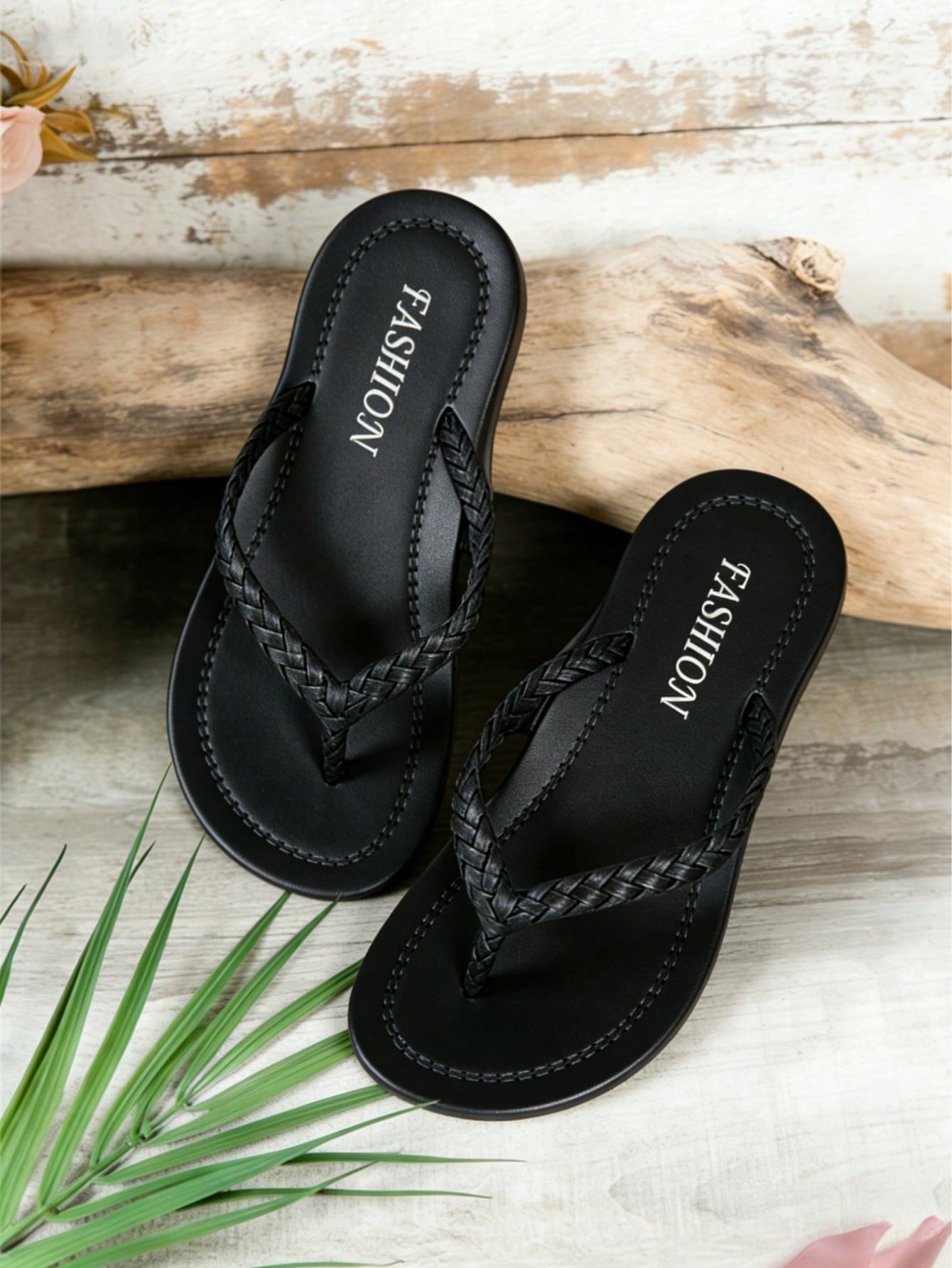 Women’s lace-up flat slingback sandals with braided detail and open toe, designed for casual daily wear, commuting, vacation, and beach use.