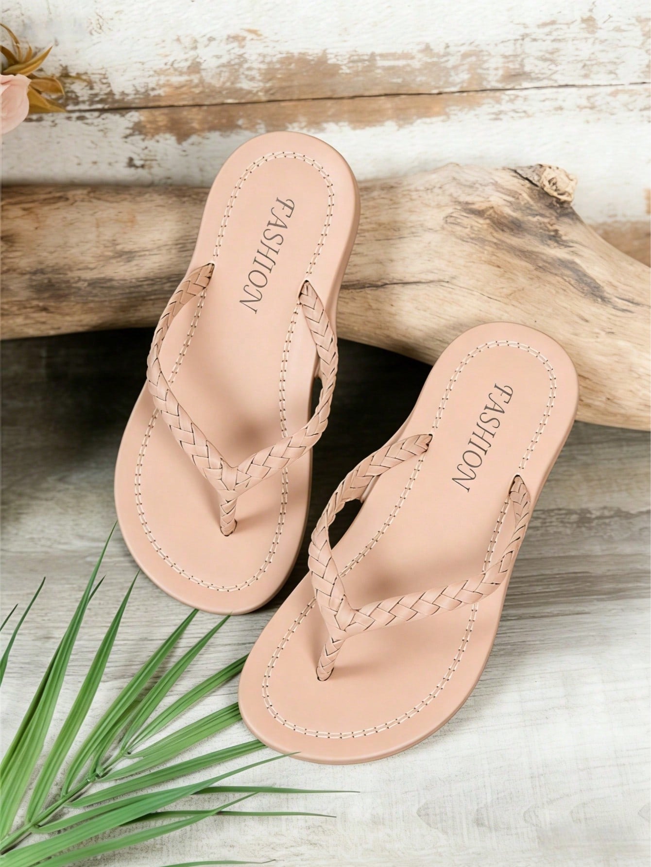 Women’s lace-up flat slingback sandals with braided detail and open toe, designed for casual daily wear, commuting, vacation, and beach use.
