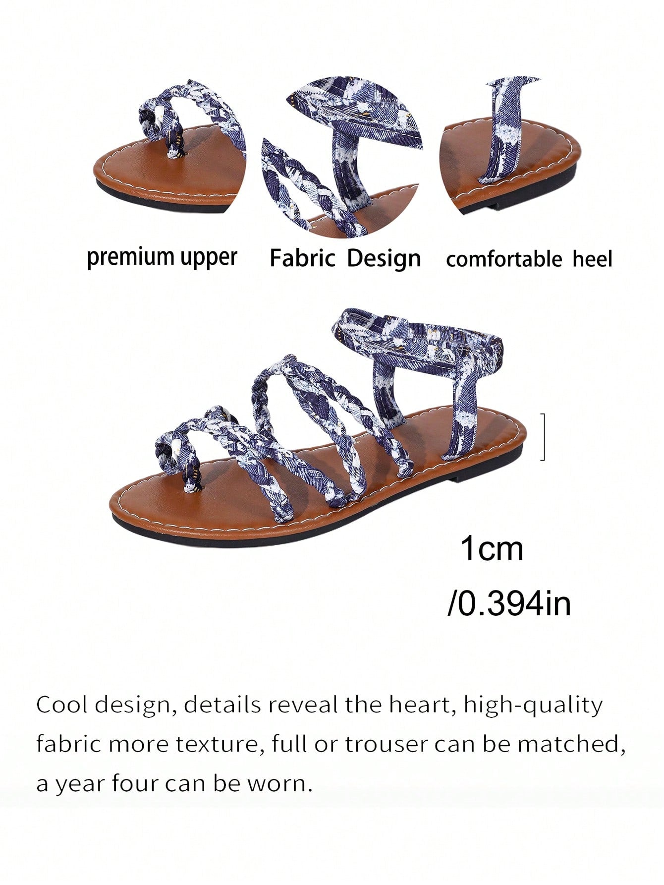 Women's flat sandals featuring a solid-color design with criss-cross braided straps and a toe-post slide style, suitable for beach, vacation, and casual wear.