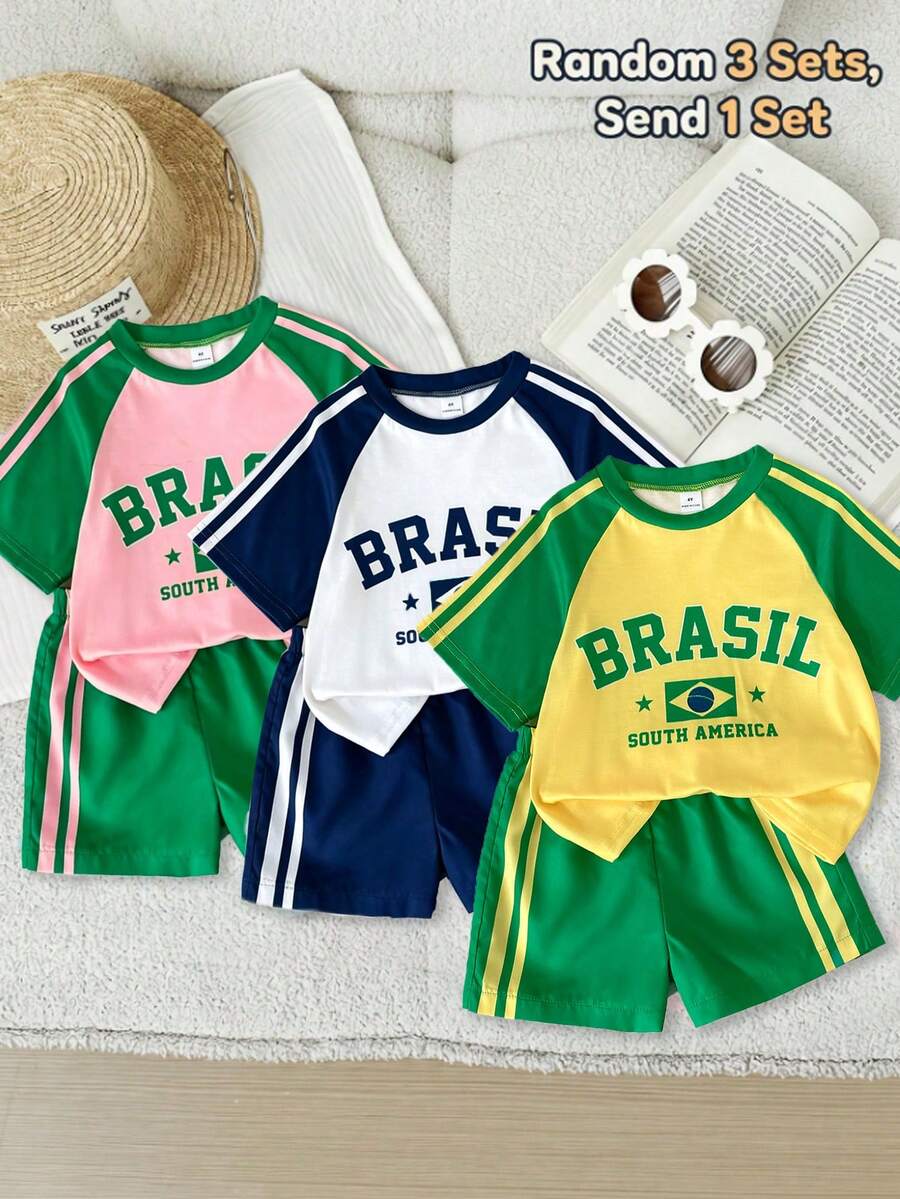 Genkimix Kids Young Girls Casual Light Sports Print Leopard Raglan T-Shirt With Cute Bow Front, Contrast Pink Knit Jersey Fabric, Y2K Retro Double Stripe Leopard Shorts Set, Suitable For Casual Activities, Street Style, Sports