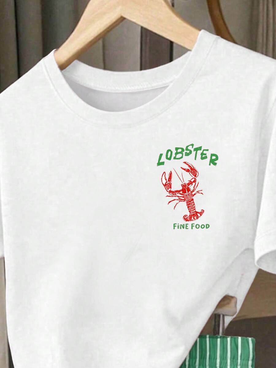 Young Girl Young Girl Casual Minimalist Short Sleeve T-Shirt And Shorts 2-Piece Set Suitable For Summer