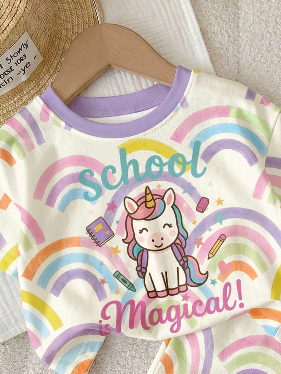 Young Girl Young Girl Casual Minimalist Short Sleeve T-Shirt And Shorts 2-Piece Set Suitable For Summer